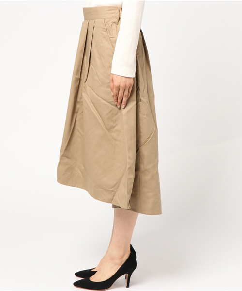 earth music&ecology（アースミュージックアンドエコロジー）の「ツイルイレヘムタックスカート（スカート・レディース・ネイビー/ベージュ/イエロー/カーキ・FREE）」の8枚目の写真