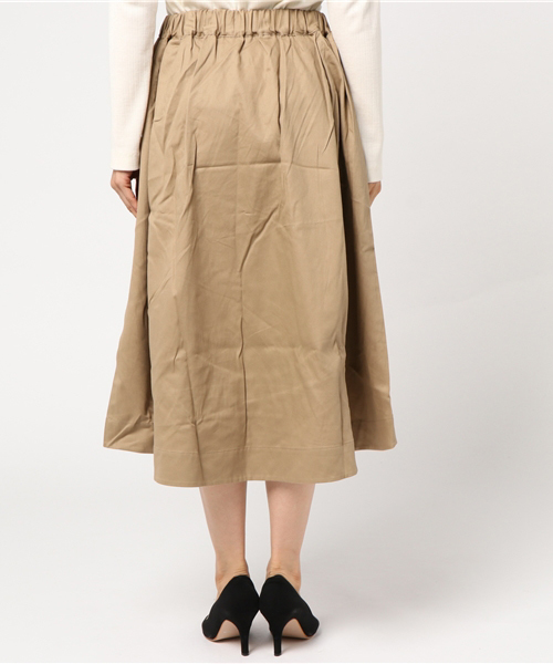 earth music&ecology（アースミュージックアンドエコロジー）の「ツイルイレヘムタックスカート（スカート・レディース・ネイビー/ベージュ/イエロー/カーキ・FREE）」の9枚目の写真