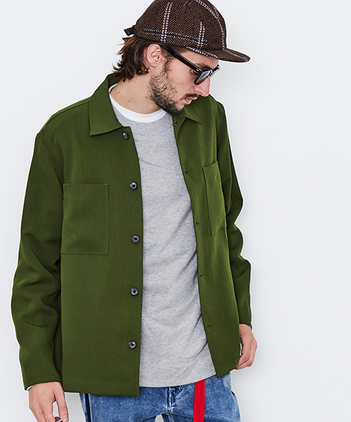 UNITED TOKYO（ユナイテッドトウキョウ）の「ビックポケットシャツブルゾン（ブルゾン・メンズ・ブラック/グリーン・2/1/3）」の2枚目の写真