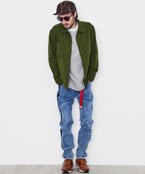 UNITED TOKYO（ユナイテッドトウキョウ）の「ビックポケットシャツブルゾン（ブルゾン・メンズ・ブラック/グリーン・2/1/3）」の12枚目の写真