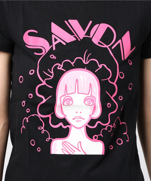 MEDICOM TOY(メディコムトイ)の「ルネブティック Tシャツ SAVON ガールズサイズ ブラック(Tシャツ/カットソー・レディース・ブラック・MEDIUM/SMALL/LARGE)」の8枚目の写真