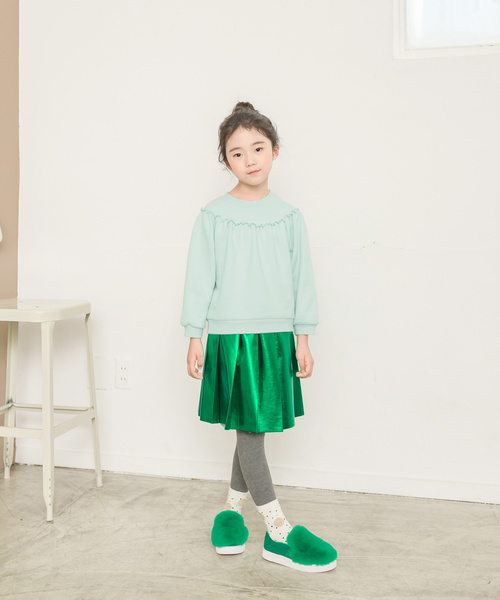 I LOVE J(アイラブジェイ)の「JK3.品質・色感・素材も完璧Jベーシックレギンス(レギンス/スパッツ・キッズ・ネイビー/ベビーピンク/ブラック/アイボリー/イエロー/チャコールグレー/ブラウン/グリーン/グレー/ライトパープル/ピンク/オレンジ・3XL/L/XL/2XL/S/M)」の4枚目の写真