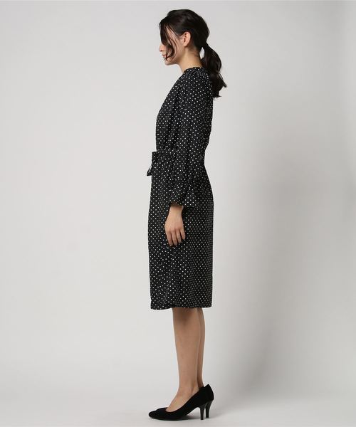 ikka（イッカ）の「ドット2WAYワンピース（ワンピース・レディース・グレー/ブラック・MEDIUM/LARGE）」の5枚目の写真