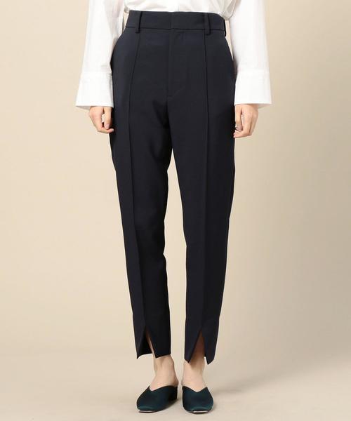 BEAUTY&YOUTH UNITED ARROWS（ビューティーアンドユースユナイテッドアローズ）の「BY テーパードスリット9分丈パンツ o（その他パンツ・レディース・イエロー/ネイビー・MEDIUM/SMALL/LARGE）」の3枚目の写真