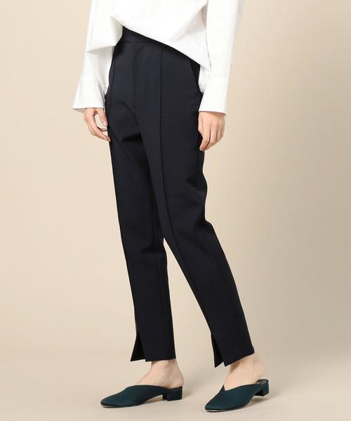 BEAUTY&YOUTH UNITED ARROWS（ビューティーアンドユースユナイテッドアローズ）の「BY テーパードスリット9分丈パンツ o（その他パンツ・レディース・イエロー/ネイビー・MEDIUM/SMALL/LARGE）」の5枚目の写真