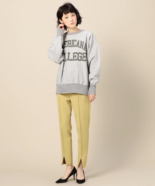 BEAUTY&YOUTH UNITED ARROWS（ビューティーアンドユースユナイテッドアローズ）の「BY テーパードスリット9分丈パンツ o（その他パンツ・レディース・イエロー/ネイビー・MEDIUM/SMALL/LARGE）」の13枚目の写真