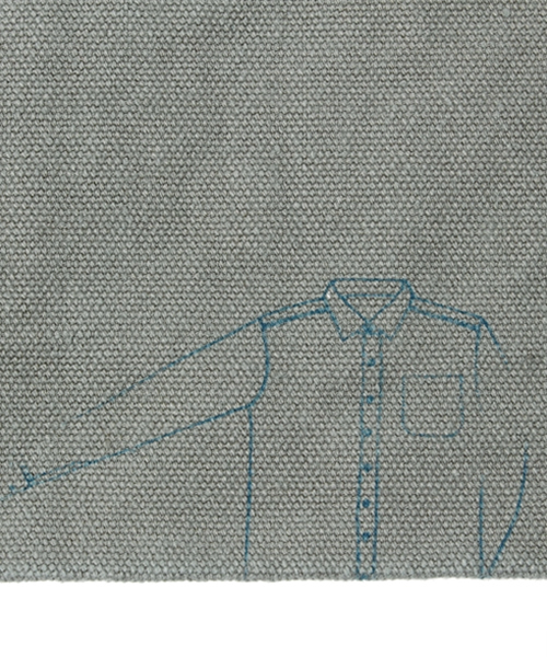 R.NEWBOLD(アールニューボールド)の「OLD&NEW/CANVAS TOTE BAG/135014(トートバッグ・メンズ・オフホワイト/グレー/ブルー・FREE)」の11枚目の写真