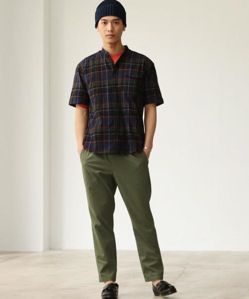 green label relaxing(グリーンレーベルリラクシング)の「SC STRCドビー イージー 9分丈 クロップド パンツ <吸水速乾> ◆(その他パンツ・メンズ・ベージュ/ネイビー/オリーブ・S/XL/XS/L/M)」の16枚目の写真