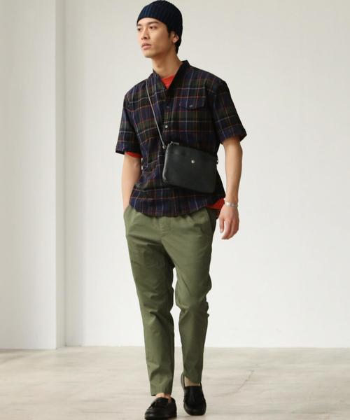 green label relaxing(グリーンレーベルリラクシング)の「SC STRCドビー イージー 9分丈 クロップド パンツ <吸水速乾> ◆(その他パンツ・メンズ・ベージュ/ネイビー/オリーブ・S/XL/XS/L/M)」の17枚目の写真