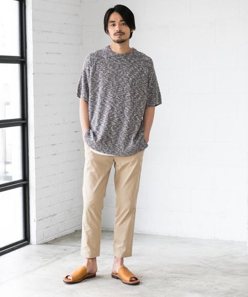 green label relaxing(グリーンレーベルリラクシング)の「SC STRCドビー イージー 9分丈 クロップド パンツ <吸水速乾> ◆(その他パンツ・メンズ・ベージュ/ネイビー/オリーブ・S/XL/XS/L/M)」の21枚目の写真