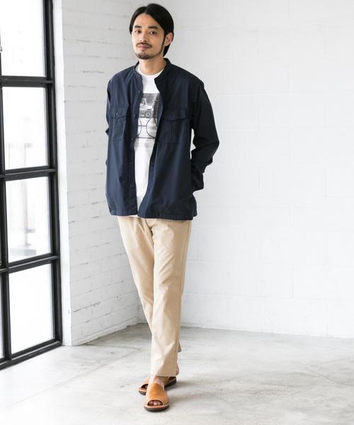 green label relaxing(グリーンレーベルリラクシング)の「SC STRCドビー イージー 9分丈 クロップド パンツ <吸水速乾> ◆(その他パンツ・メンズ・ベージュ/ネイビー/オリーブ・S/XL/XS/L/M)」の22枚目の写真