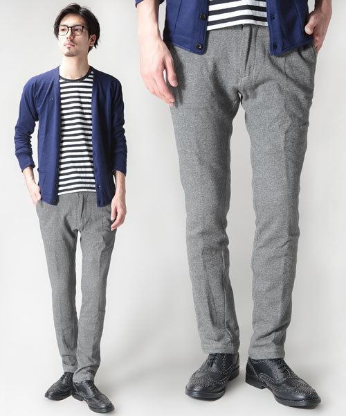 NANO universe(ナノユニバース)の「Jerseyスラックス(スラックス・メンズ・グレー/チャコール・SMALL/MEDIUM/LARGE/X-LARGE)」の1枚目の写真