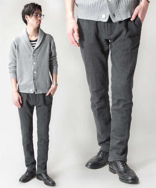 NANO universe(ナノユニバース)の「Jerseyスラックス(スラックス・メンズ・グレー/チャコール・SMALL/MEDIUM/LARGE/X-LARGE)」の2枚目の写真