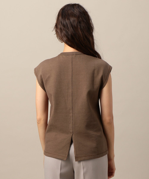 BEAUTY&YOUTH UNITED ARROWS(ビューティーアンドユースユナイテッドアローズ)の「BY ヘビーコットン裏毛フレンチスリーブカットソー ◆(Tシャツ/カットソー・レディース・ナチュラル/ブラック/モカ・FREE)」の16枚目の写真