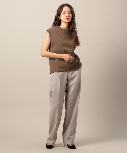 BEAUTY&YOUTH UNITED ARROWS(ビューティーアンドユースユナイテッドアローズ)の「BY ヘビーコットン裏毛フレンチスリーブカットソー ◆(Tシャツ/カットソー・レディース・ナチュラル/ブラック/モカ・FREE)」の7枚目の写真