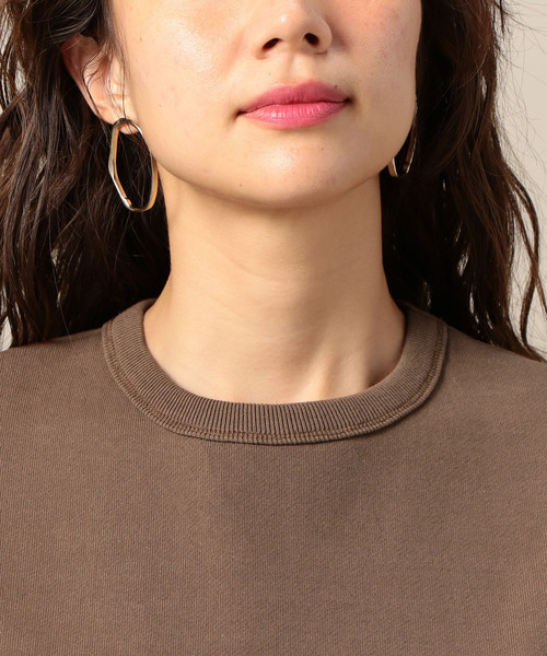 BEAUTY&YOUTH UNITED ARROWS(ビューティーアンドユースユナイテッドアローズ)の「BY ヘビーコットン裏毛フレンチスリーブカットソー ◆(Tシャツ/カットソー・レディース・ナチュラル/ブラック/モカ・FREE)」の8枚目の写真