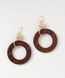 【Ceskariko】Big Ring Brown pierce