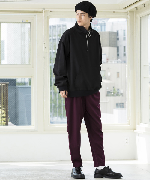 WEGO（ウィゴー）の「WEGO/ストレッチペグトップスラックス（スラックス・メンズ・ブラック/ワイン・SMALL/MEDIUM/LARGE）」の9枚目の写真