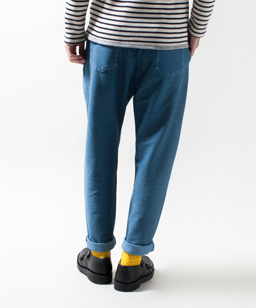 NANO universe（ナノユニバース）の「LOST DESSAU(ロストデッザウ)/ インディゴニットクロップド（その他パンツ・メンズ・インディゴブルー/サックスブルー/ネイビー・44/46/48）」の5枚目の写真