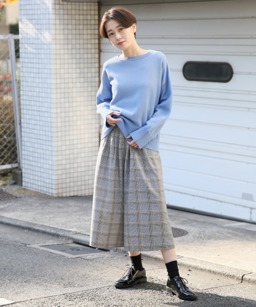 LOWRYS FARM(ローリーズファーム)の「Wフェイスプルオーバー 821618(ニット/セーター・レディース・ブラック/ベージュ/パープル/ブルー・FREE)」の13枚目の写真