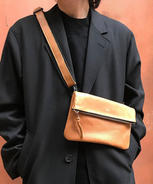 オイルドカウレザー・2wayミニクラッチショルダーDECADE(No-01144) Oiled Cow Leather 2way Mini Clutch Shoulder