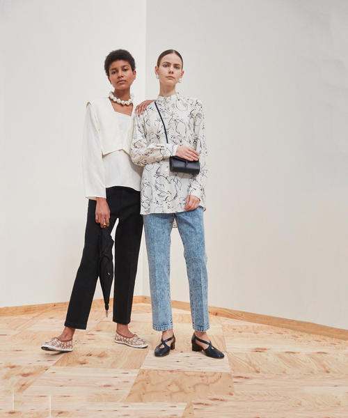 Steven Alan(スティーブンアラン)の「<Steven Alan>COTTON DENIM STRAIGHT TROUSERS/デニムパンツ(デニムパンツ・レディース・ブラック/ホワイト/コバルトブルー・X-SMALL/LARGE/MEDIUM/SMALL)」の5枚目の写真