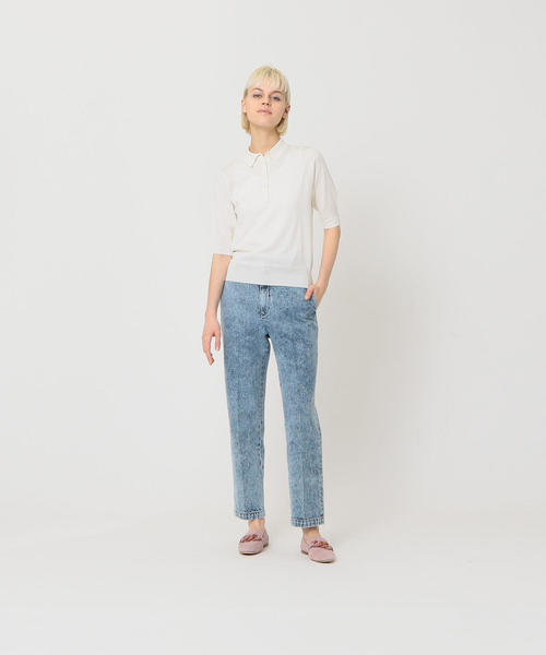 Steven Alan(スティーブンアラン)の「<Steven Alan>COTTON DENIM STRAIGHT TROUSERS/デニムパンツ(デニムパンツ・レディース・ブラック/ホワイト/コバルトブルー・X-SMALL/LARGE/MEDIUM/SMALL)」の16枚目の写真