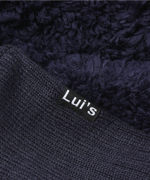 Lui's(ルイス)の「Lui's ボアスヌード(ストール/ショール・メンズ・ブラック/ネイビー・FREE)」の6枚目の写真
