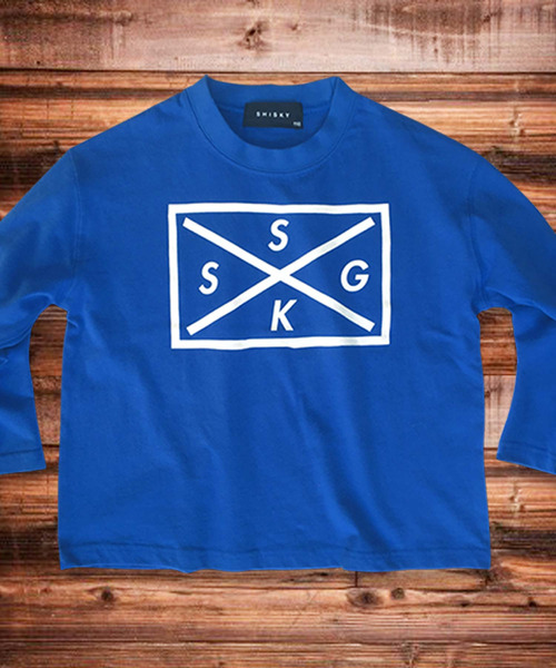 THE CASUAL（カジュアル）の「プリント長袖BIGロンT カットソー キッズ（Tシャツ/カットソー・キッズ・チャコール/レモンイエロー/ブルー系その他/ネイビー/杢グレー/ロイヤルブルー/オフホワイト/レッド/ホワイト系その他2/ホワイト系その他・130cm/160cm/140cm/150cm/120cm/110cm）」の8枚目の写真