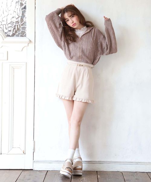 one after another NICE CLAUP（ワンアフターアナザーナイスクラップ）の「ライン入り厚底サンダル（サンダル・レディース・アイボリー/ゴールド/ライトベージュ・SMALL/MEDIUM/LARGE）」の6枚目の写真