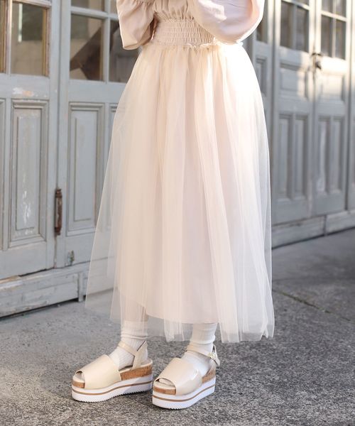 one after another NICE CLAUP（ワンアフターアナザーナイスクラップ）の「ライン入り厚底サンダル（サンダル・レディース・アイボリー/ゴールド/ライトベージュ・SMALL/MEDIUM/LARGE）」の11枚目の写真