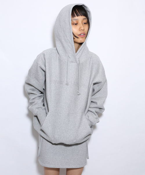 i(アイ)の「刺繍パーカープルオーバー(パーカー・レディース・ブラック/ホワイト/グレー・フリ-)」の3枚目の写真