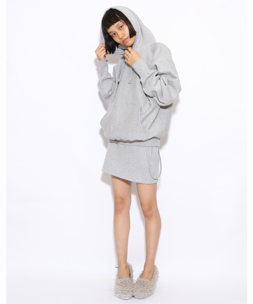 i(アイ)の「刺繍パーカープルオーバー(パーカー・レディース・ブラック/ホワイト/グレー・フリ-)」の6枚目の写真