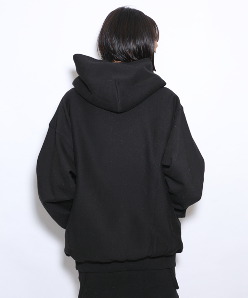 i(アイ)の「刺繍パーカープルオーバー(パーカー・レディース・ブラック/ホワイト/グレー・フリ-)」の8枚目の写真