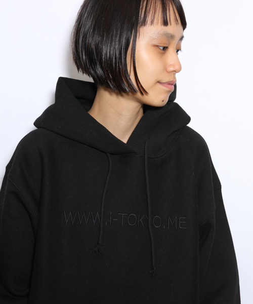 i(アイ)の「刺繍パーカープルオーバー(パーカー・レディース・ブラック/ホワイト/グレー・フリ-)」の9枚目の写真