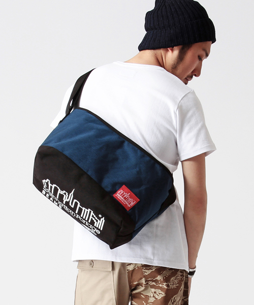 BEAMS（ビームス）の「○Manhattan Portage×BEAMS / 別注 1631BM メッセンジャーバッグ（メッセンジャーバッグ・メンズ・マスタード/ネイビー・ONE SIZE）」の2枚目の写真