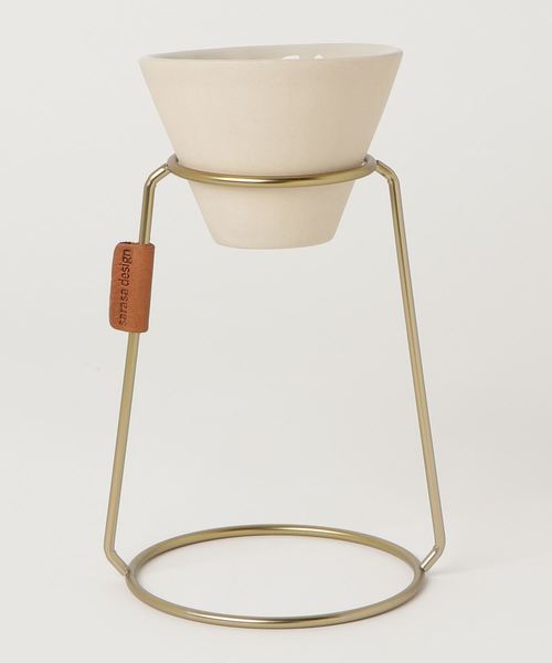 sarasa design（サラサデザイン）の「セット販売●b2c コーヒードリッパースタンド＆ドリッパー（ストーンウェア）（キッチンツール・レディース・ゴールド系その他/ゴールド系その他2・ONESIZE）」の10枚目の写真