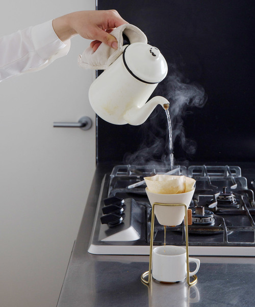 sarasa design（サラサデザイン）の「セット販売●b2c コーヒードリッパースタンド＆ドリッパー（ストーンウェア）（キッチンツール・レディース・ゴールド系その他/ゴールド系その他2・ONESIZE）」の9枚目の写真