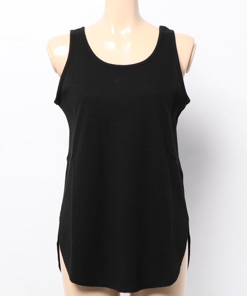 LOWRYS FARM（ローリーズファーム）の「ワッフルユルタンク　837627（タンクトップ・レディース・ブラック/ベージュ/オフホワイト・FREE）」の14枚目の写真