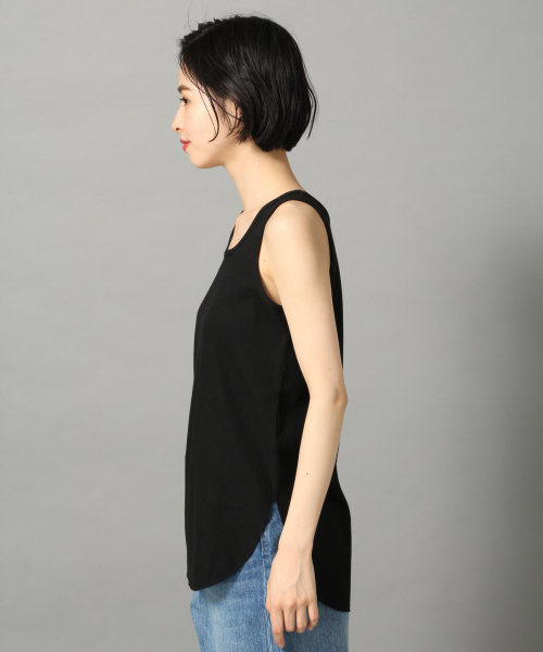 LOWRYS FARM（ローリーズファーム）の「ワッフルユルタンク　837627（タンクトップ・レディース・ブラック/ベージュ/オフホワイト・FREE）」の12枚目の写真