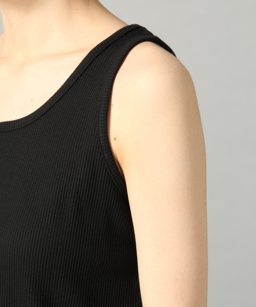 LOWRYS FARM（ローリーズファーム）の「ワッフルユルタンク　837627（タンクトップ・レディース・ブラック/ベージュ/オフホワイト・FREE）」の10枚目の写真