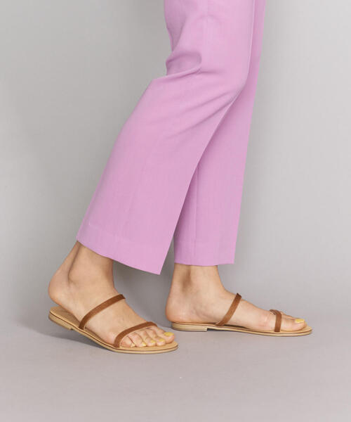 NICOLAS LAINAS（ニコラスライナス）の「＜NICOLAS LAINAS＞2ストラップレザーサンダル ◆（サンダル・レディース・ベージュ/ブラック・37/36/38）」の7枚目の写真