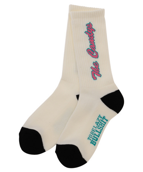 Candy Stripper（キャンディストリッパー）の「THE CANDYS RIB ソックス（ソックス/靴下・レディース・ホワイト×ブラック/ホワイト×イエロー/ブラック×ホワイト・FREE）」の2枚目の写真