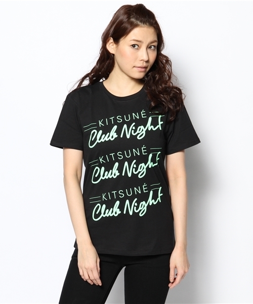 And A（アンドエー）の「MUSIC TEE (kitsune tee)（Tシャツ/カットソー・レディース・ホワイト/ブラック・38）」の2枚目の写真