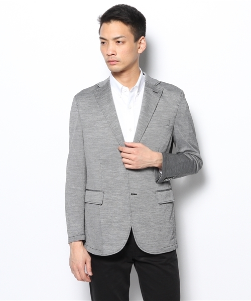 Men S Bigi メンズビギ の ジャージー素材ジャケット リネン鹿の子 テーラードジャケット Wear