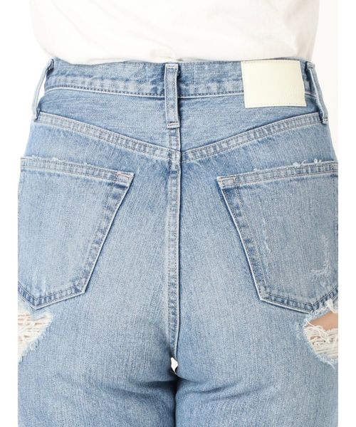 GYDA（ジェイダ）の「vintage Wダメージペグトップデニムパンツ（デニムパンツ・レディース・ライトブルー/ブルー・SMALL/MEDIUM/X-SMALL）」の7枚目の写真