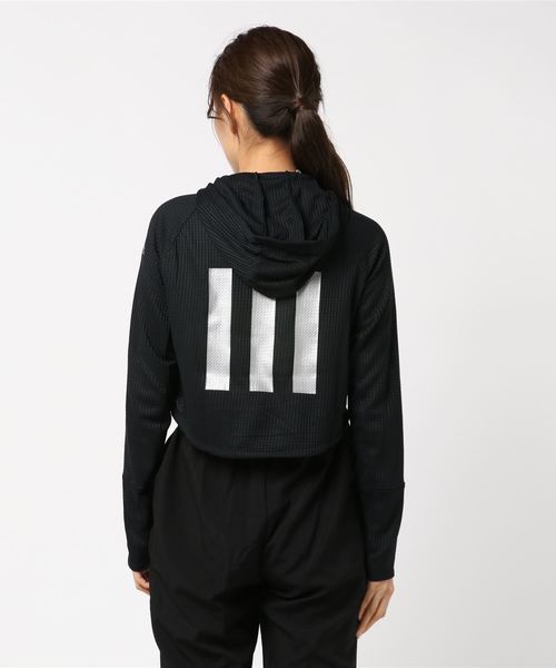adidas（アディダス）の「アディダス adidas アダプト ツー カオス フーディW（その他アウター・レディース・ブラック・S/M/L/LL）」の2枚目の写真