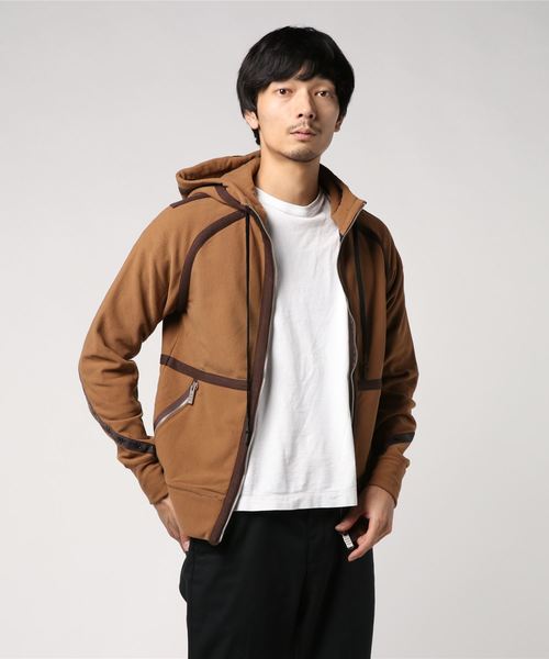 CDM BY CARPEDIEM(シーディーエムバイカルペディエム)の「CDM BY CARPEDIEM(シーディーエム バイ カルペディエム)ジョイントジップパーカー(モッズコート・メンズ・ブラック/ブラウン/カーキ・S/M/L)」の16枚目の写真