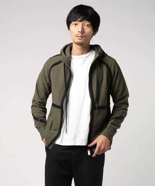 CDM BY CARPEDIEM(シーディーエムバイカルペディエム)の「CDM BY CARPEDIEM(シーディーエム バイ カルペディエム)ジョイントジップパーカー(モッズコート・メンズ・ブラック/ブラウン/カーキ・S/M/L)」の14枚目の写真