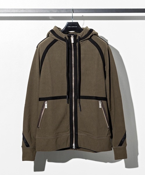 CDM BY CARPEDIEM(シーディーエムバイカルペディエム)の「CDM BY CARPEDIEM(シーディーエム バイ カルペディエム)ジョイントジップパーカー(モッズコート・メンズ・ブラック/ブラウン/カーキ・S/M/L)」の7枚目の写真